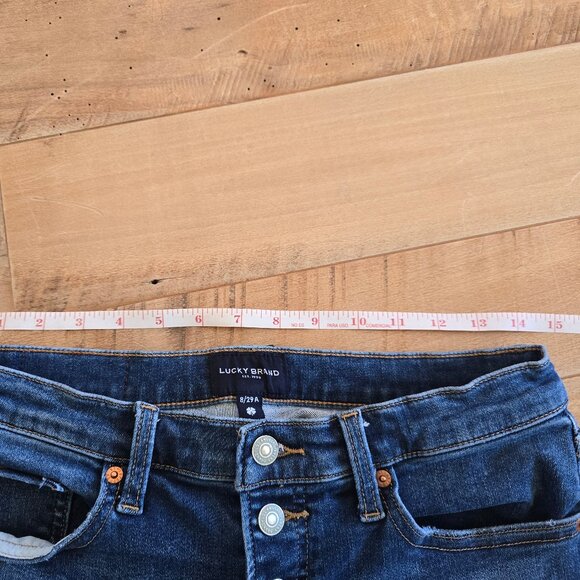 Women's Lucky Brand Buttonfly Sweet Mid Rise Boot Cut Jean Size 8/29A - Picture 3 of 7